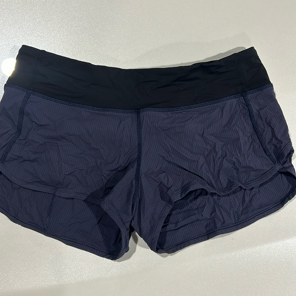Lululemon speed up shorts. Low- mid rise